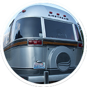Prana - 1984 Airstream 310 Motorhome - rear bedroom, mid-bathroom